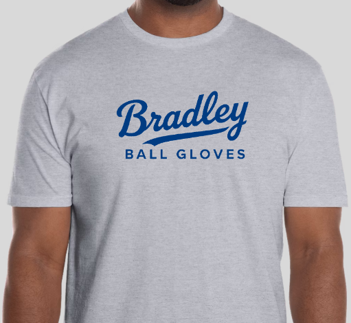 Bradley Ball Gloves Port & Company Gray Script T
