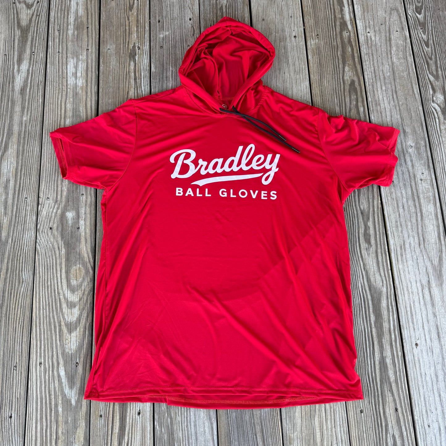 Adult Fit Short Sleeve BP Hoodie RED