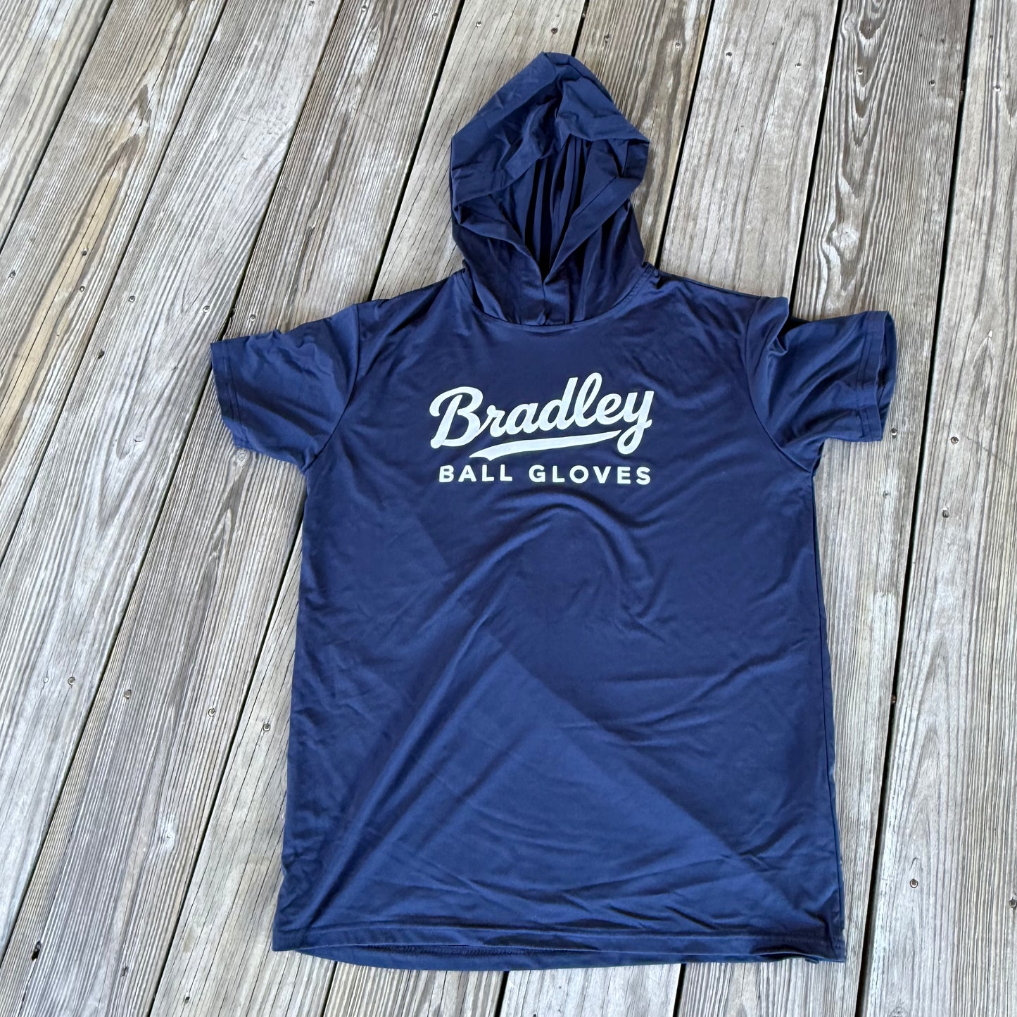 Youth Lightweight Short Sleeve BP Hoodie NAVY