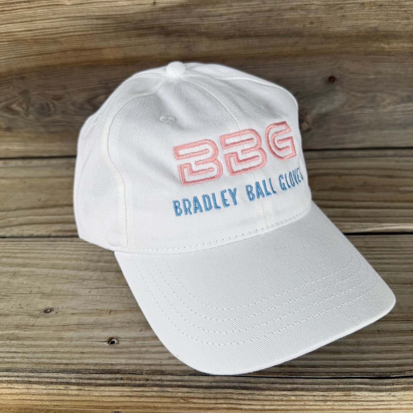 Bradley Baseball White Mom Hat