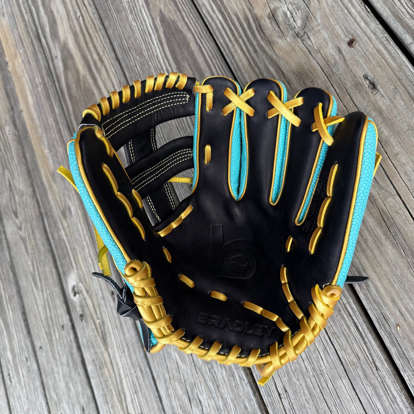 Lace Post, BBG LTD MicroShell, Teal/Black/Shimmering Gold