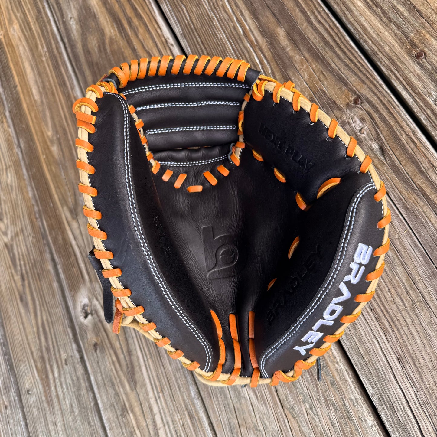 Open Back ADJ Catcher's Mitt, Next Play Pro Kip LTD '25