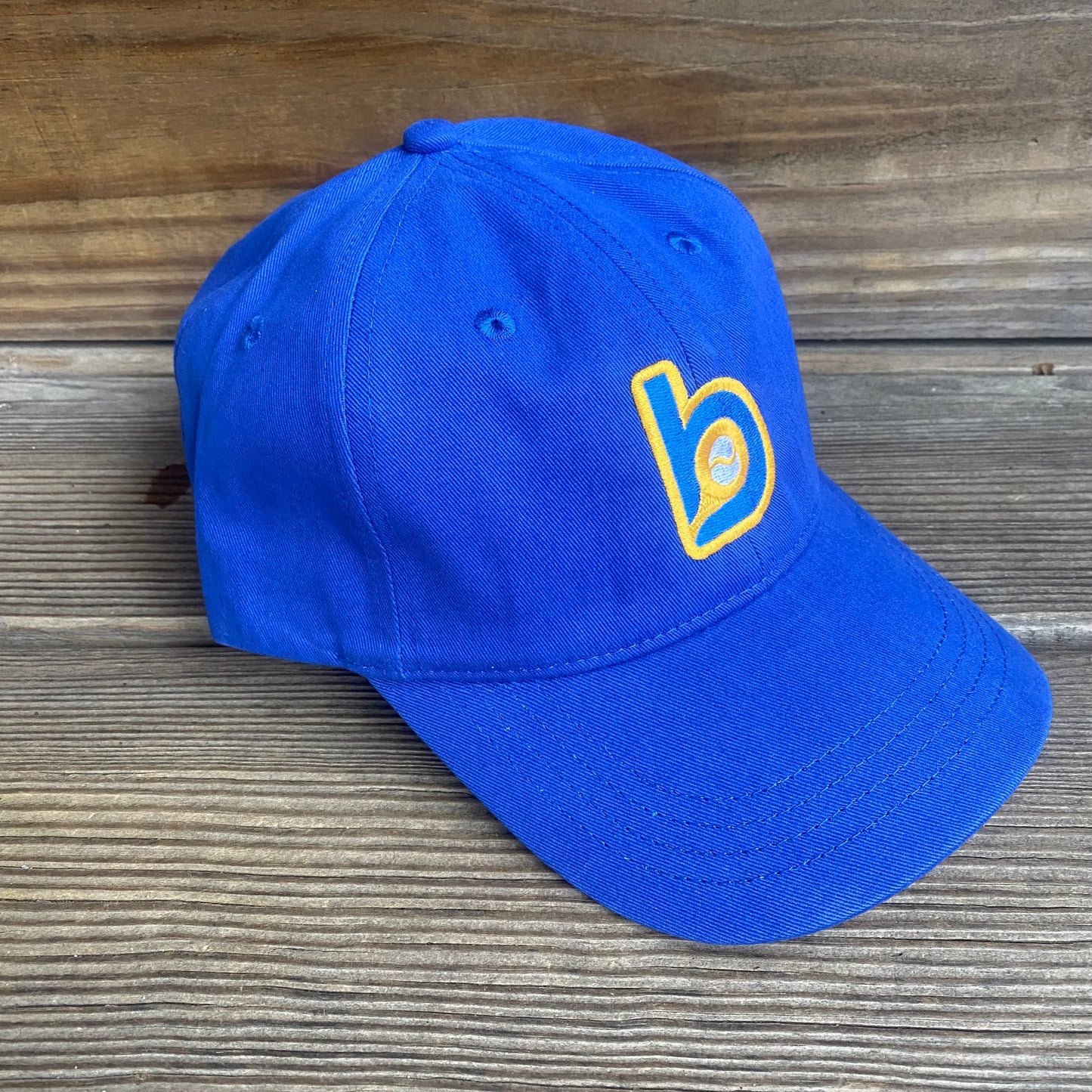 Bradley Baseball Royal/Gold Dad Hat "b" logo