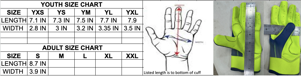 Bradley Youth Batting Gloves - 50% Off Gold Rush on Orders Over $195