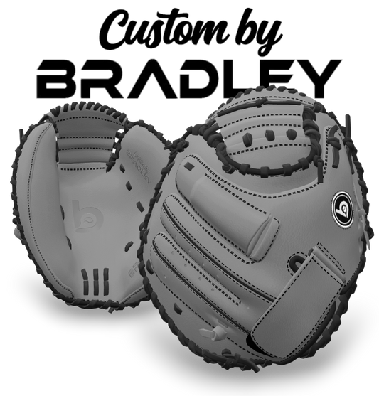Custom Closed-Back Velcro Strap Catcher's Mitt Model - 3D Configurator
