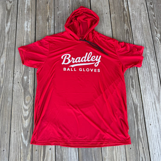 Adult Fit Short Sleeve BP Hoodie RED