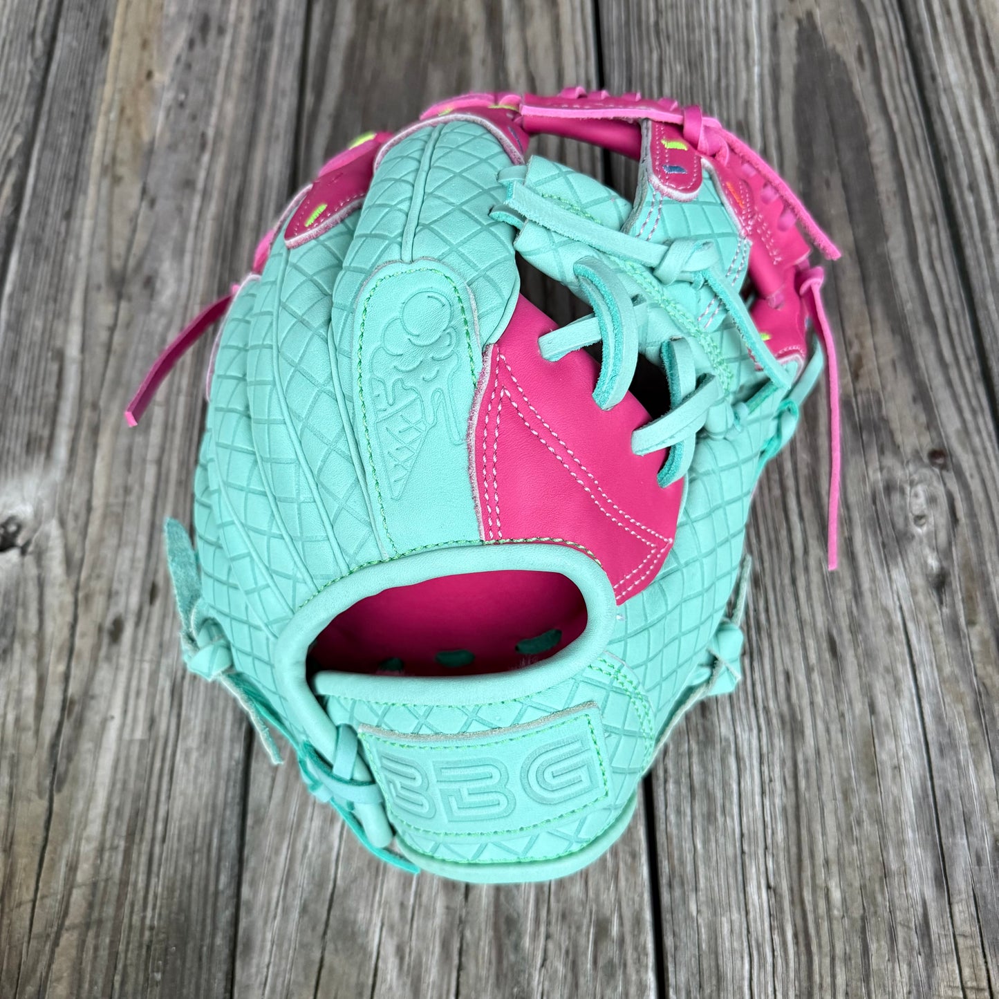 I-Web, BBG LTD Ice Cream Cone, 11.5" Mint/Raspberry