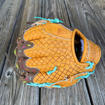 I-Web, BBG LTD Ice Cream Cone, 11.5" Tan/Chocolate/Mint