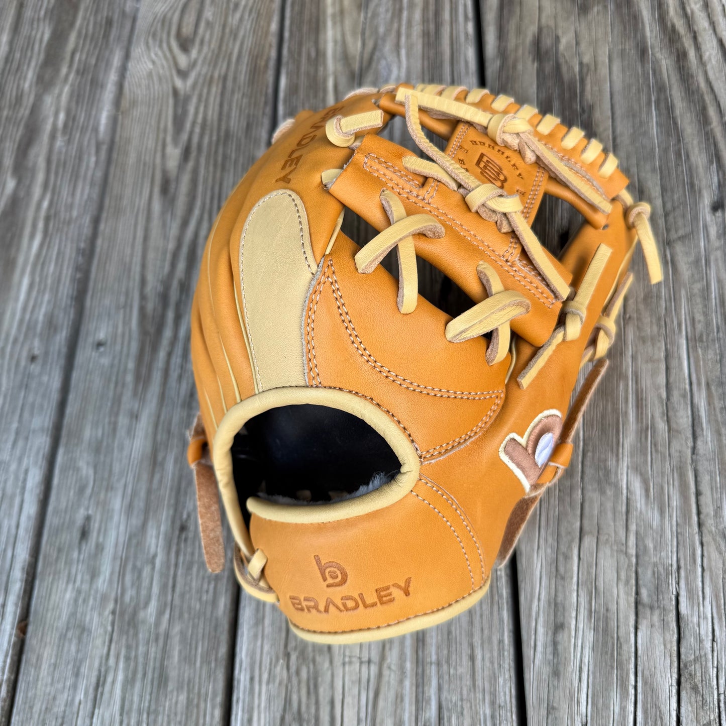 11" I-Web CBB Texas Steerhide Custom Outtake,Tan/Camel