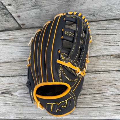 SPECIAL! IKJ 12.75" H-Web Black and Harvest Gold, USA Steerhide (Pro Fit)