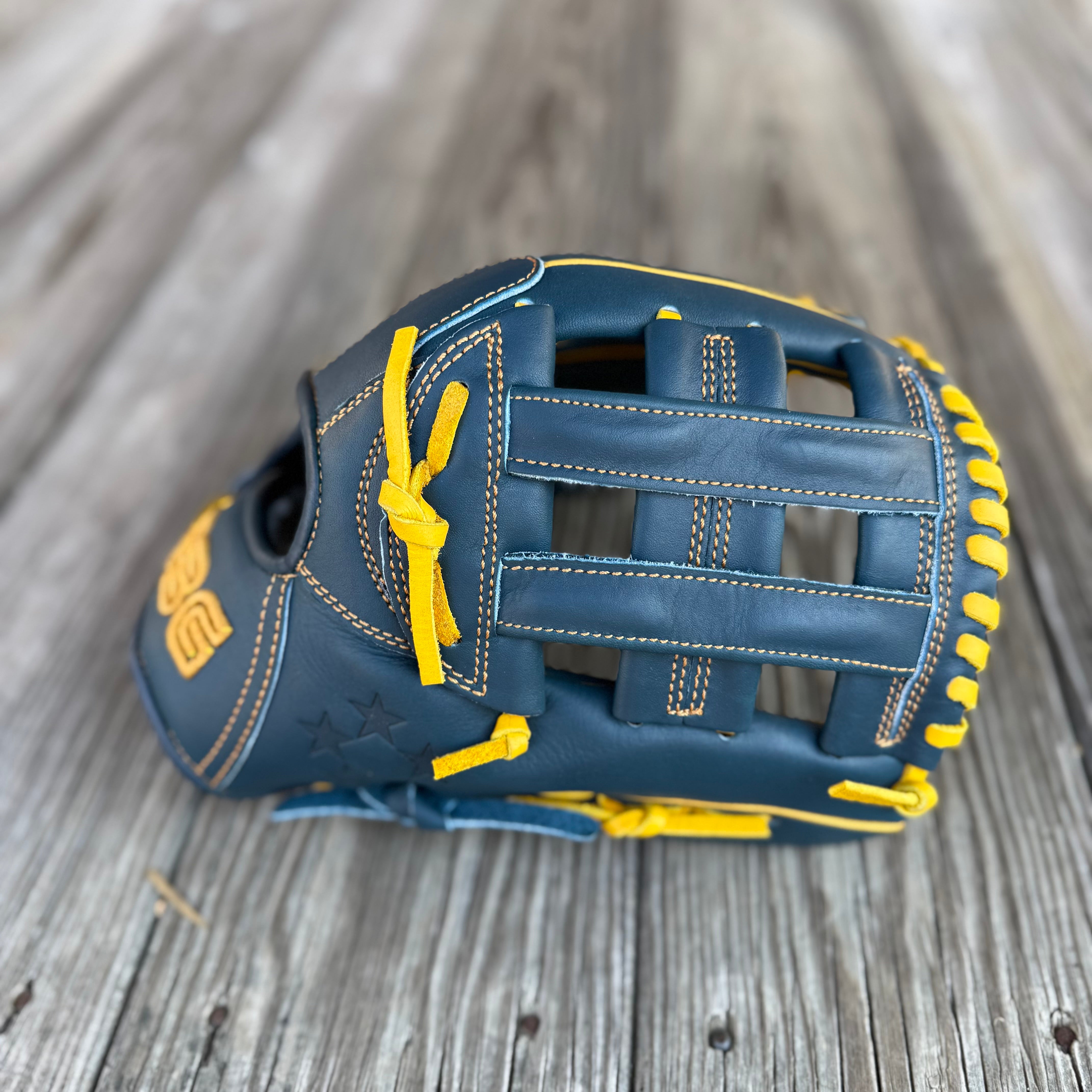 H-Web, Next Play Series Texas Steerhide,5-STAR (Navy/Gold