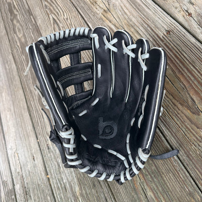 12" H-Web, Steerhide Custom Outtake Black/Gray "LT Cavaliers"