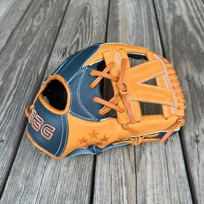 V-Web, Next Play BBG Limited Edition Texas Steerhide,5-STAR Navy/Tan