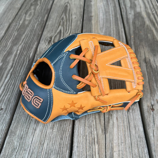 V-Web, Next Play BBG Limited Edition Texas Steerhide,5-STAR Navy/Tan