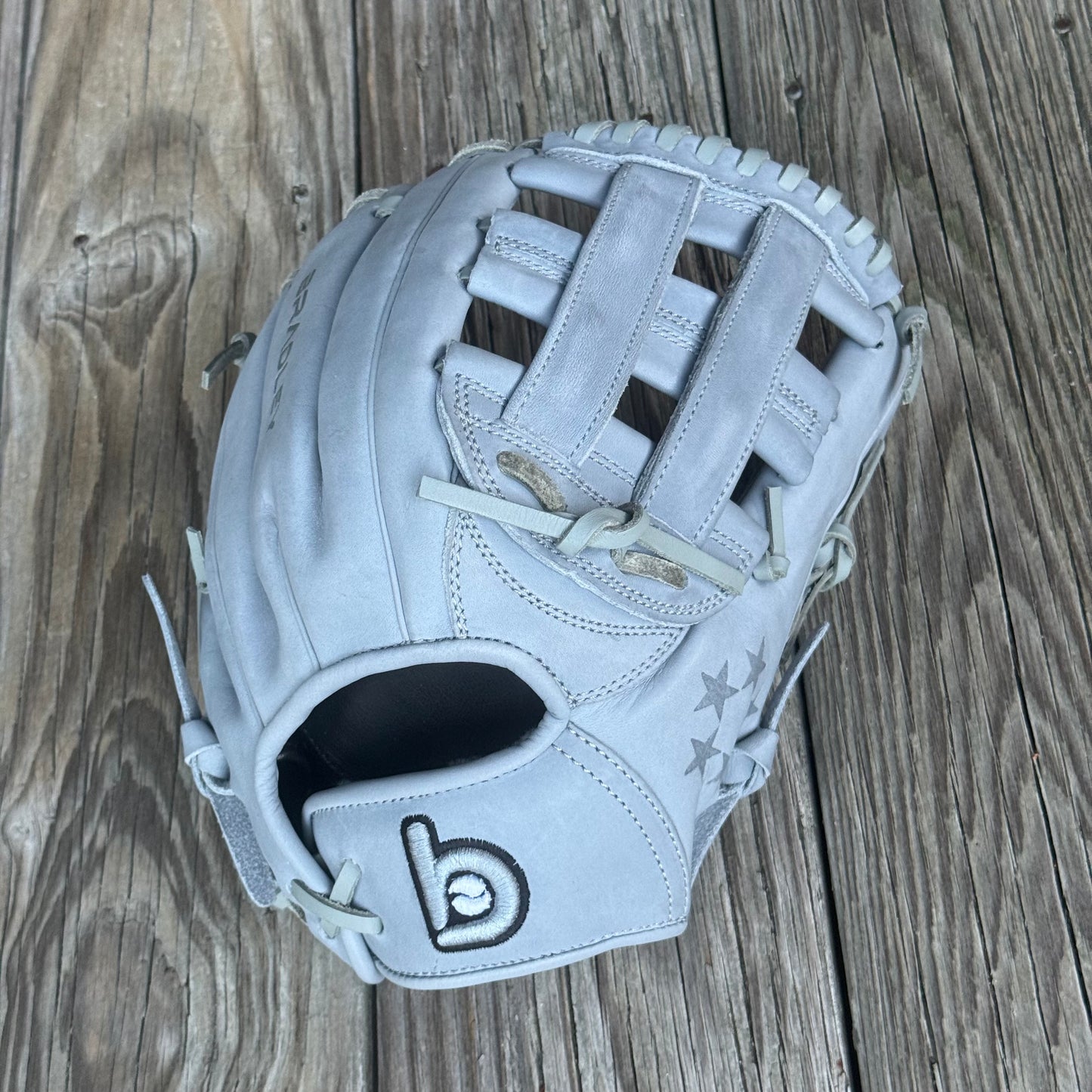 H-Web, Next Play 5-Star Limited Edition Texas Steerhide,5-STAR Gun Metal Gray