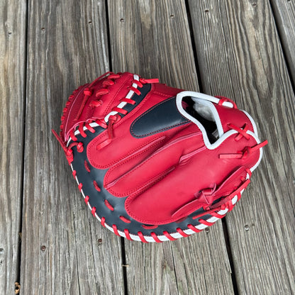 32" Native Kip Red/Navy Custom Outtake Catcher's Mitt