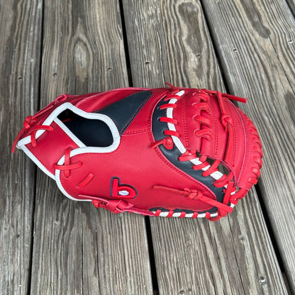32" Native Kip Red/Navy Custom Outtake Catcher's Mitt