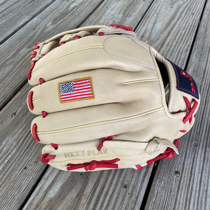 11.5 " H-Web, Next Play Series 24 USA Flag (Camel/Red) BLEMISHED, REDUCED PRICE