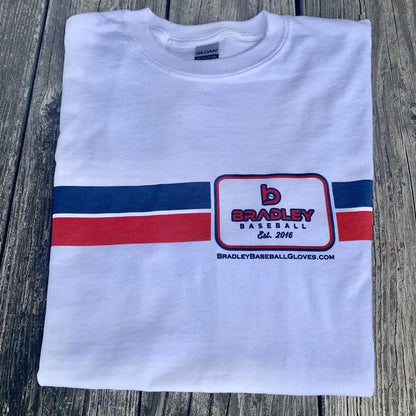 Bradley Baseball Stripes T-Shirt